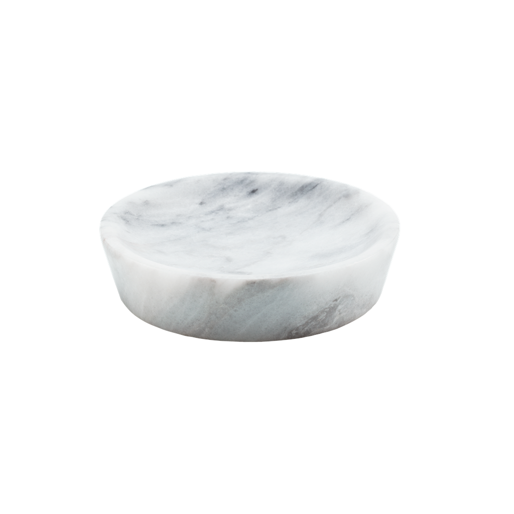 Esbada Marmor såpe-/smykkeskål hvit