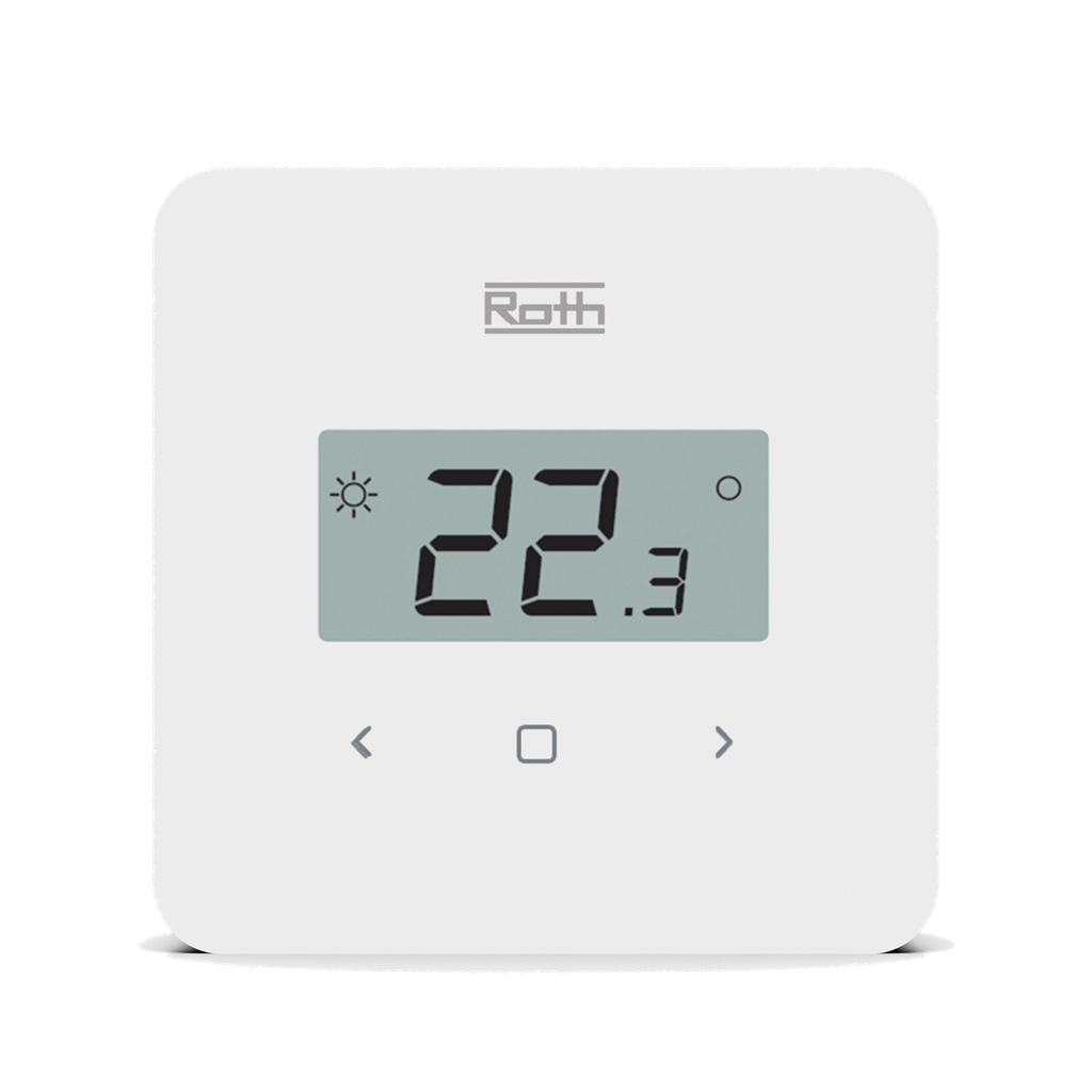 Roth Softline termostat, digital hvit