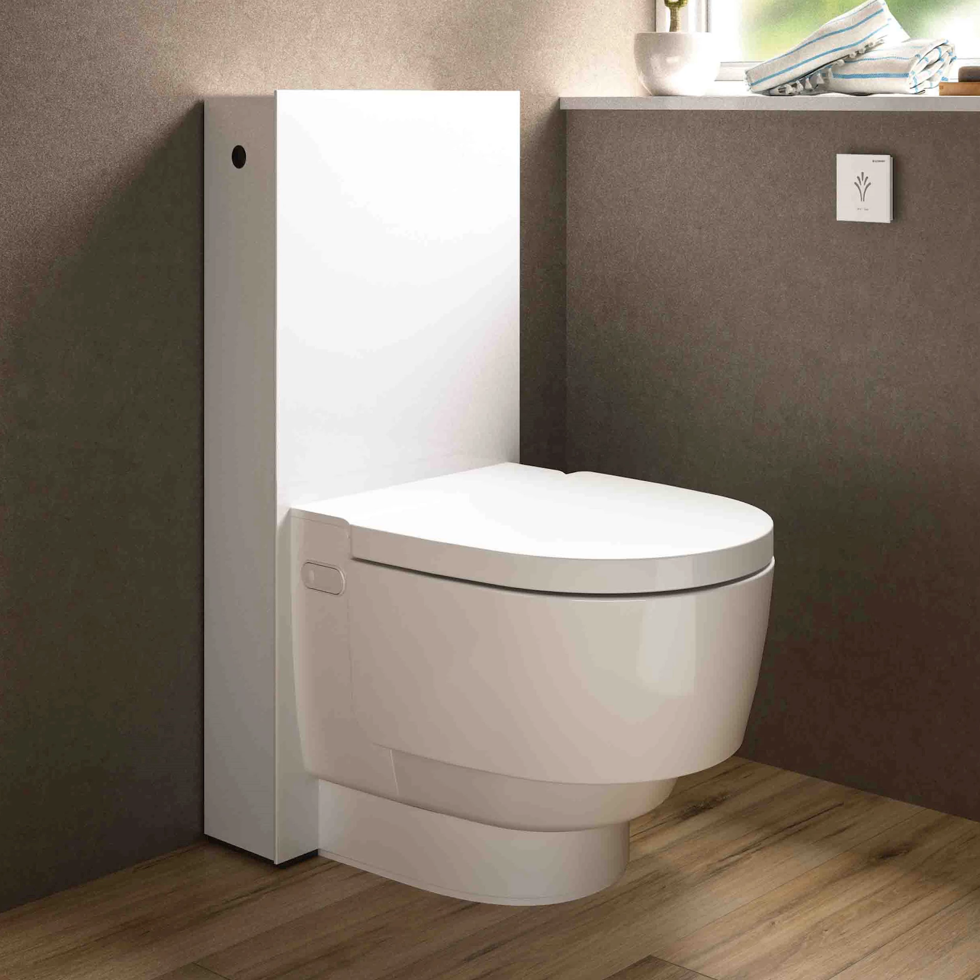 AquaClean Mera Classic gulvstående dusjtoalett m/utenpåliggende sisterne, hvit