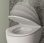 VB Lucca SLIM Universal toalettsete, hvit matt