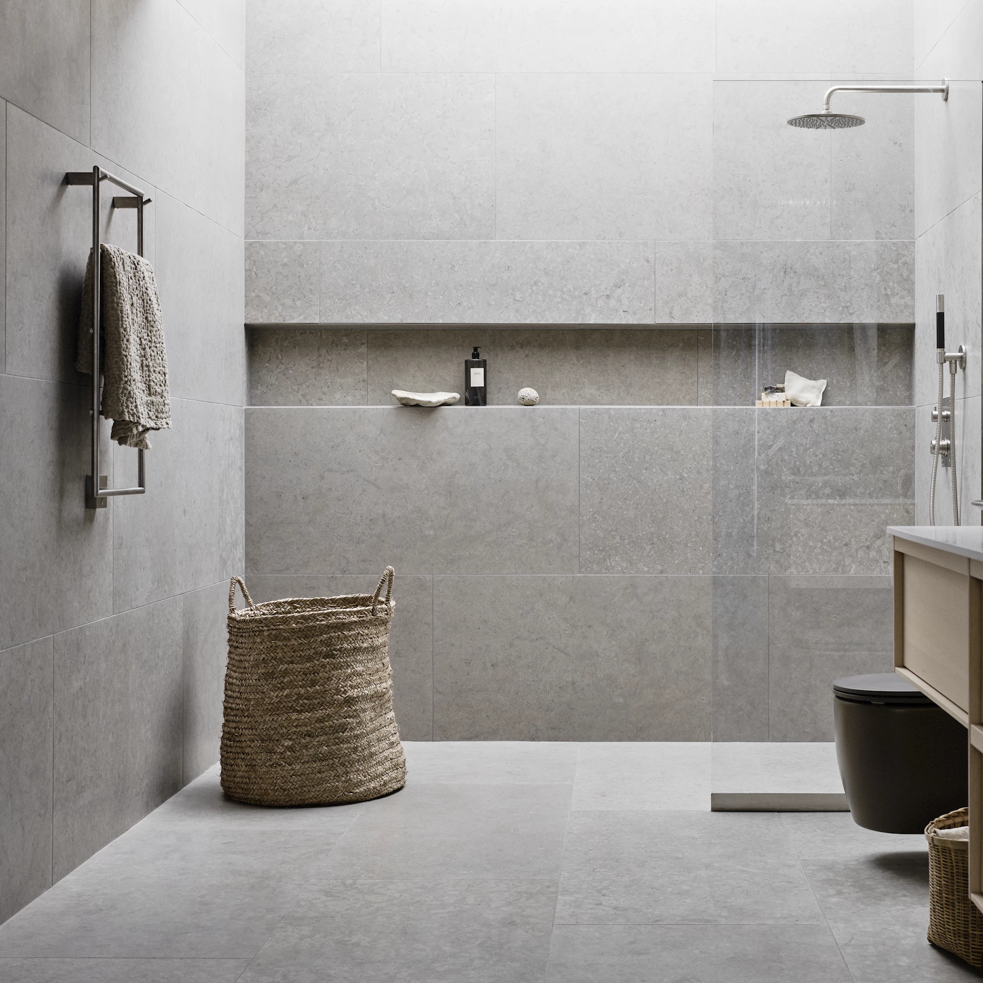 TW800-400 håndkletørker, Brushed Nickel