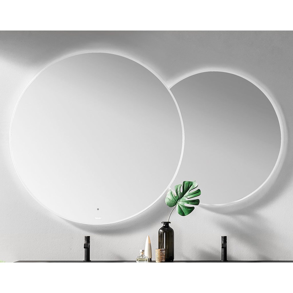Brindisi 180 Dobbelt speil med ramme i hvit