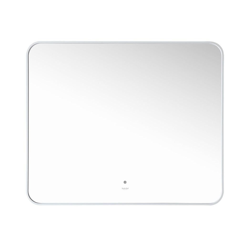 Maranello 60 speil med backlight i matt hvit