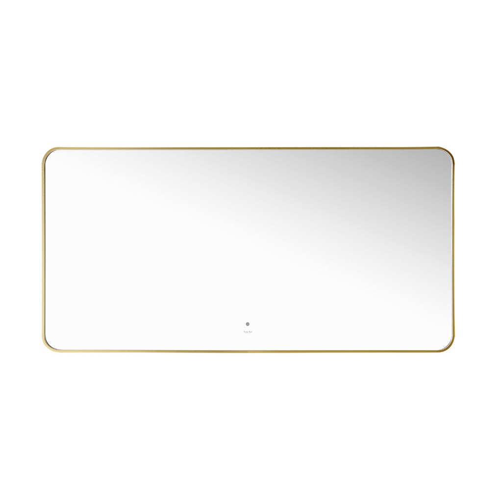 Maranello 150 speil med backlight i børstet gull