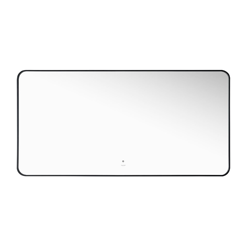 Maranello 120 speil med backlight i børstet sort