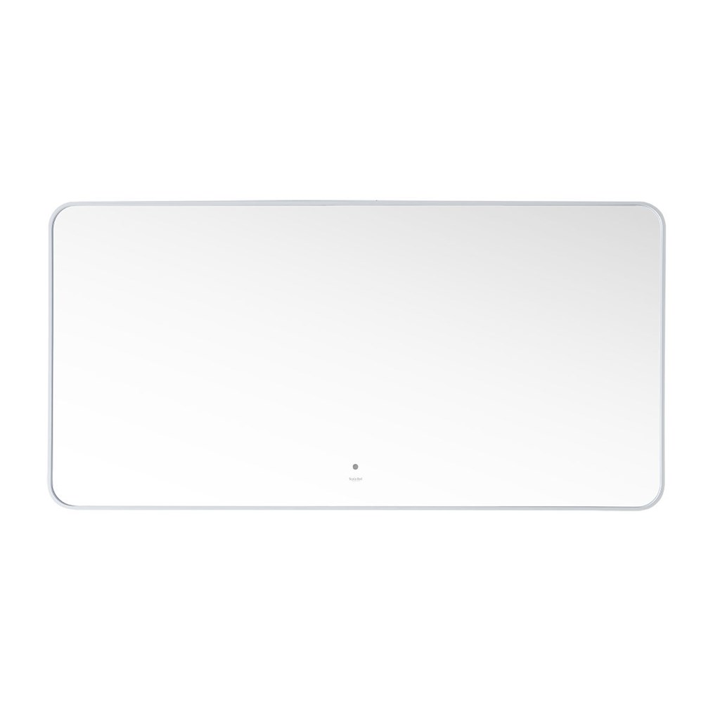 Maranello 120 speil med backlight i matt hvit