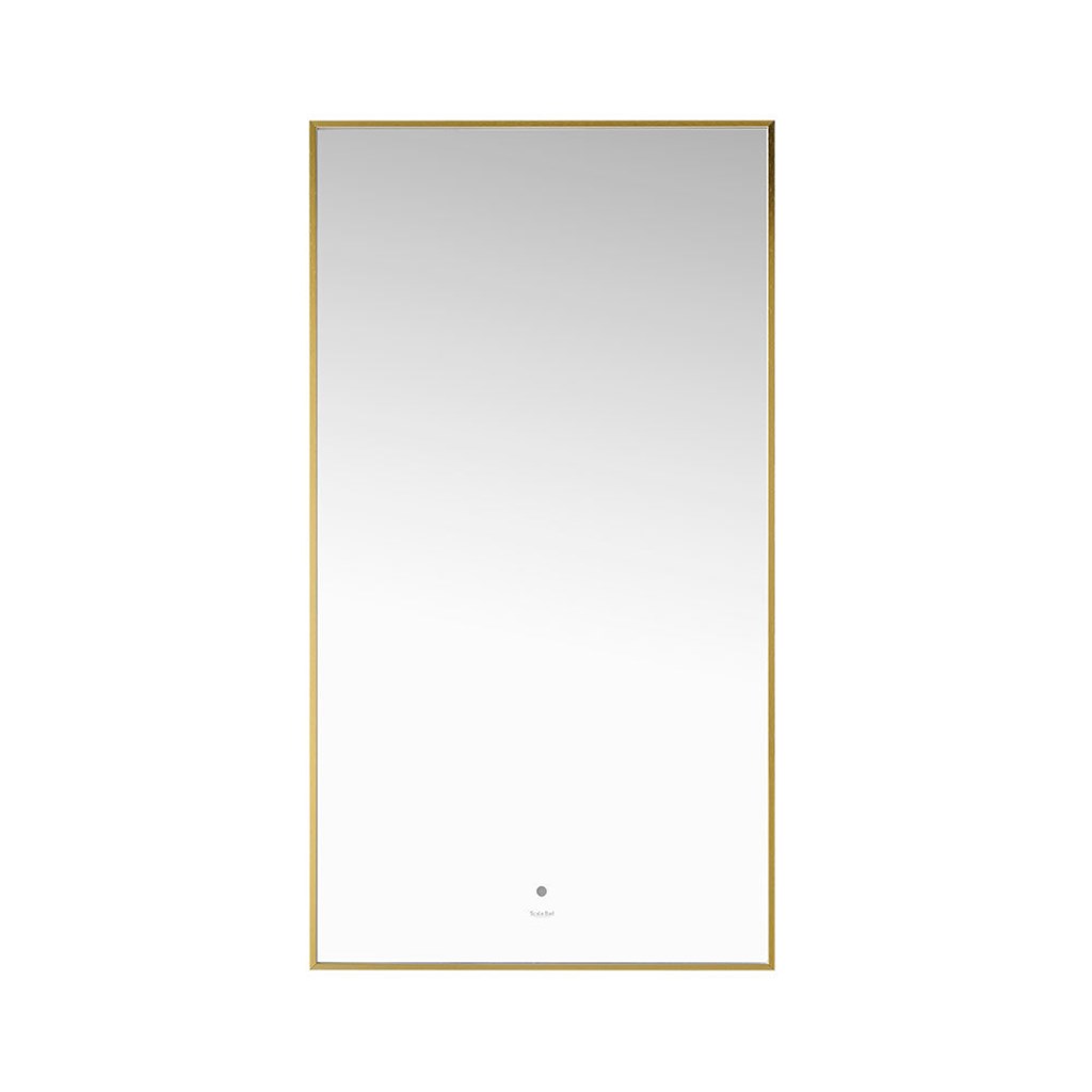Cortina høyt speil med backlight børstet gull
