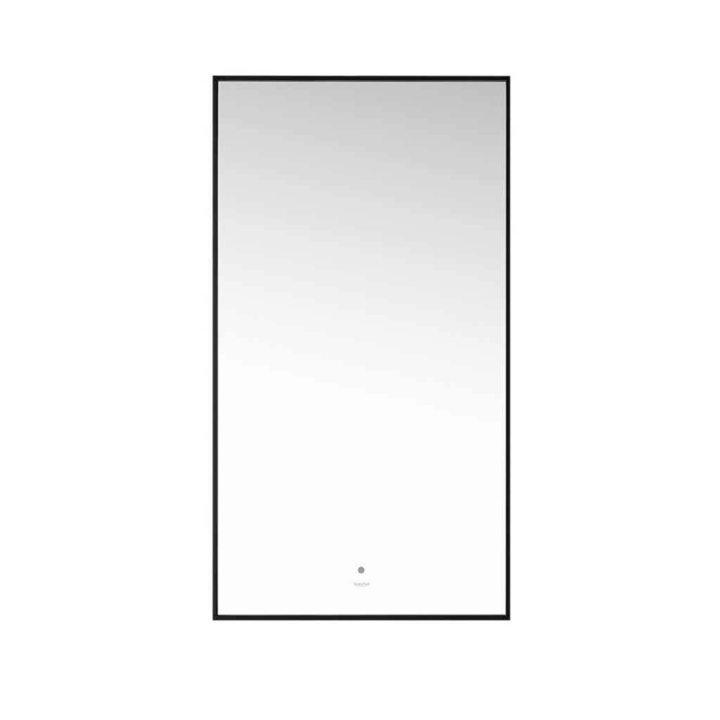 Cortina høyt speil med backlight i børstet sort