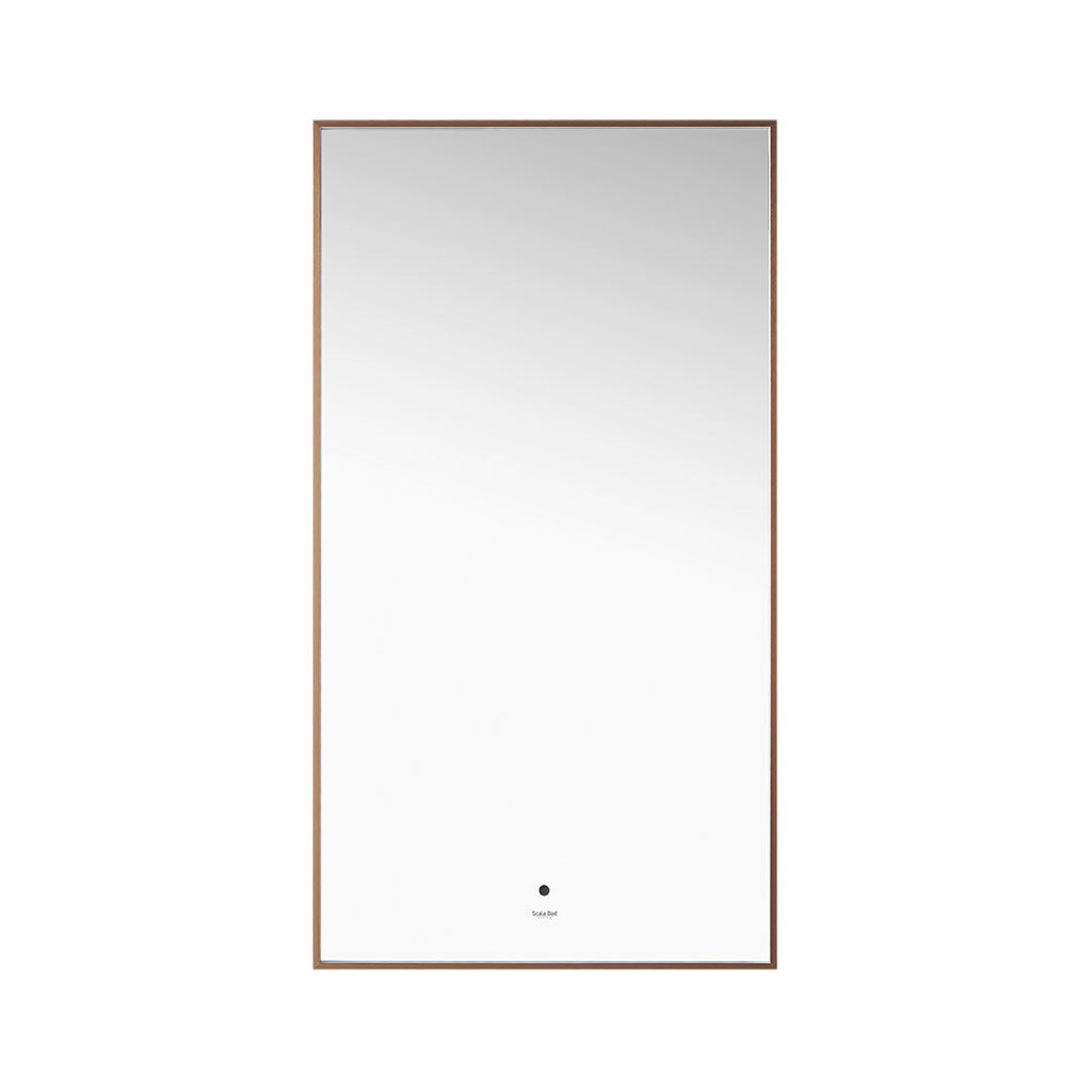 Cortina høyt speil med backlight i børstet kobber