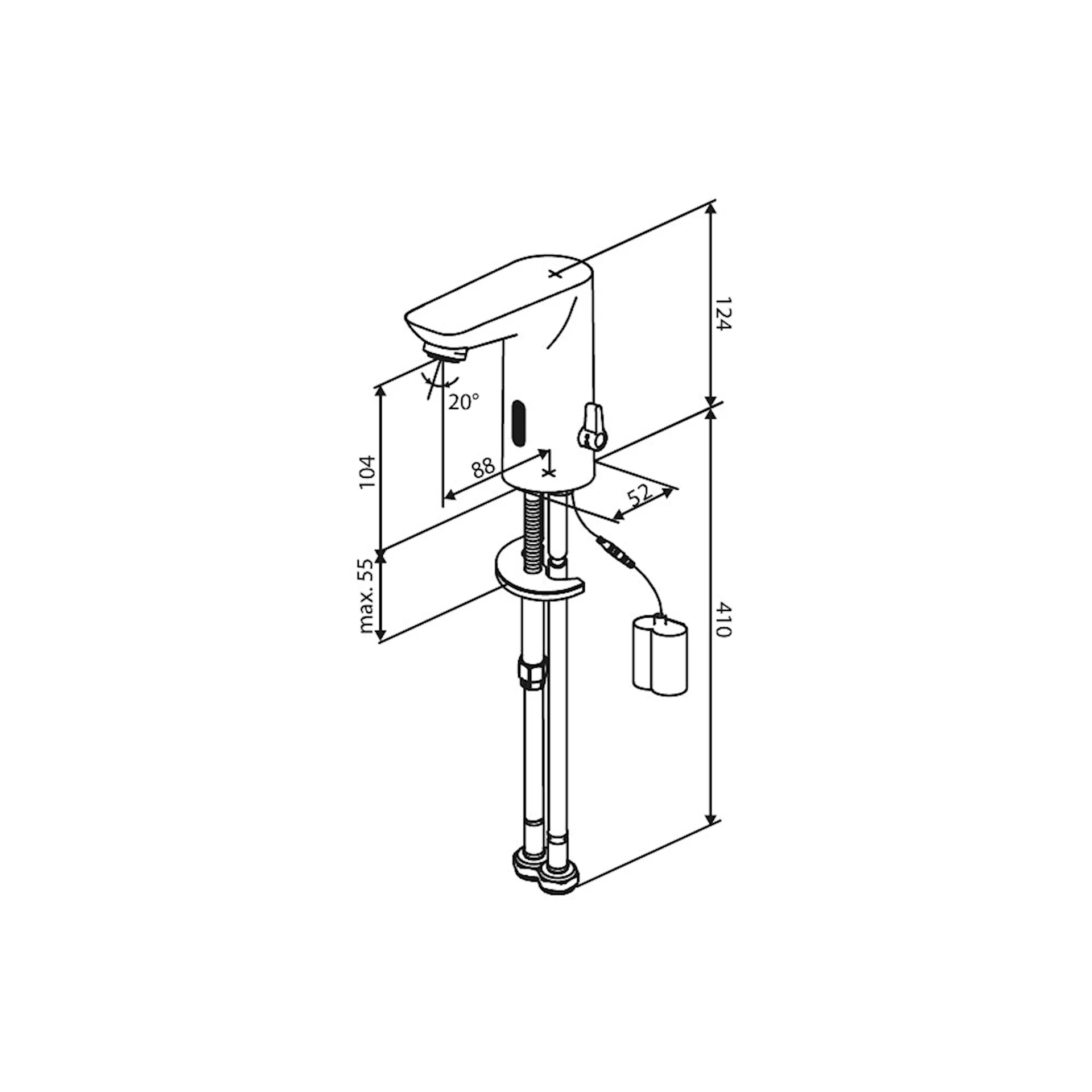 Core touchless servantbatteri 